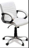 The Premium White Mid-Back Ribbed Executive Chair