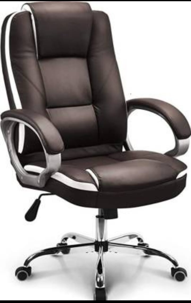 Black Mid-Back Office Chair - Quilted PU Leather
